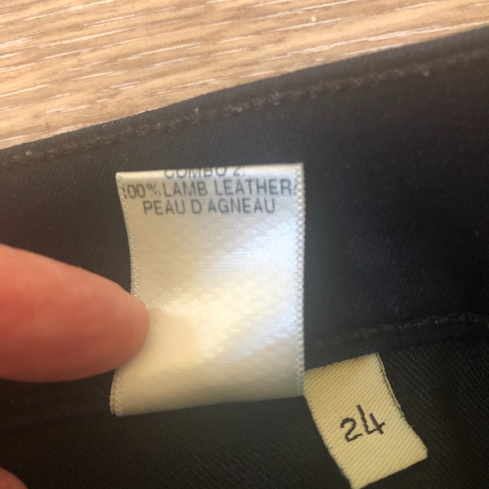 🎉2xHP🎉 Rag & Bone Midnight Leather Trim Skinny Jeans - Picture 12 of 13